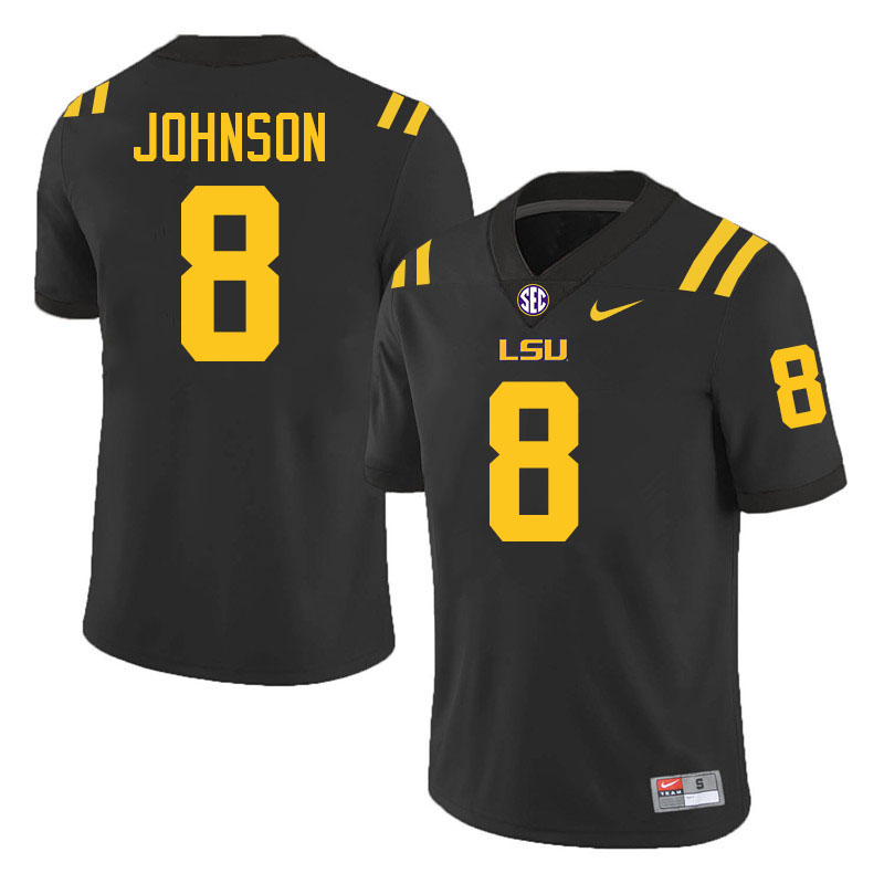 #8 Ju'Juan Johnson LSU Tigers Jersey,Louisiana State University Tigers Football Jersey-Black